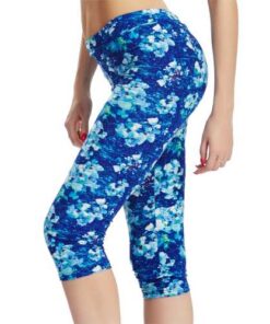 Women Multi Pattern Printed Sports Yoga Stretch Leggings