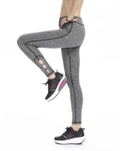 Women Elastic Leg Cross Quick Drying Tight Running Yoga WorkouT-pants Leggings