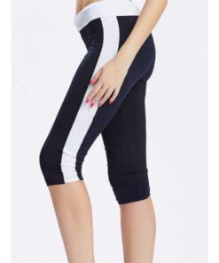 Women Elastic  Side Pocket Yoga Running Leggings