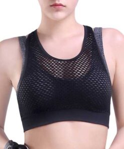 Professional Seamless Shockproof  Mesh Running Bra