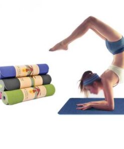 TPE Bicolor 6mm Yoga Mat Outdooors Fitness Sport Anti Skid Pad Odorless Body Building Yoga Mat