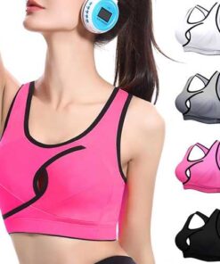 Women Sexy Small Key-hole Front Top Shockproof Wireless Breathable Sport Yoga Bras