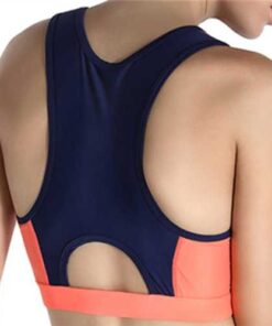 Alternative view of Women Wireless Shockproof Breathable Elastic Overhead Patchwork Yoga Sports Vest Bra