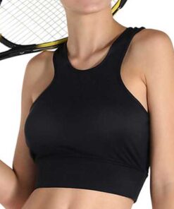 Alternative view of Women Comfort Shakeproof Solid Color Wireless Pullover Yoga Sports Bra
