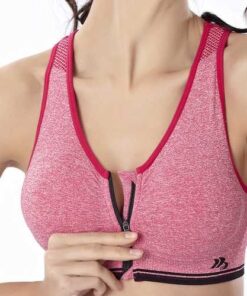 Front Zipper Fitness Shockproof Sports Bra