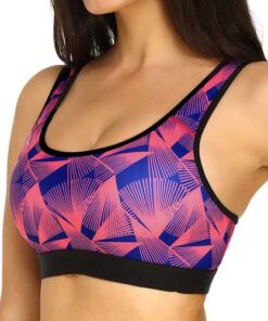 KissLace Printed Shockproof Padded Fitness Sports Bra