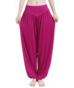Plus Size Women Multicolor Loose Workout Pants