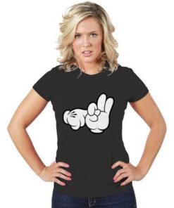 Womens Cartoon Sex Hands T-shirt