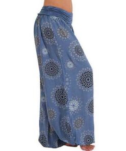 Alternative view of Wide Leg Print Casual Pants