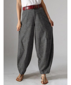 Casual Solid Harem Pants