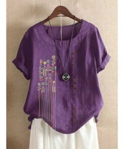 Bohemian Print Short Sleeve T-Shirt