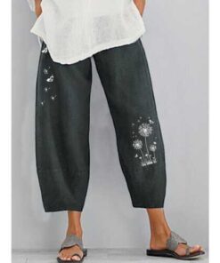 Alternative view of Butterfly Flower Print Pants
