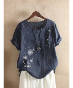 Butterflies Flower Print T-shirt