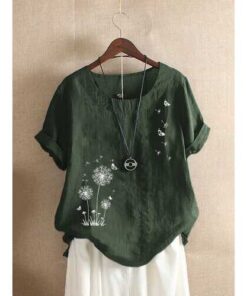 Alternative view of Butterflies Flower Print T-shirt