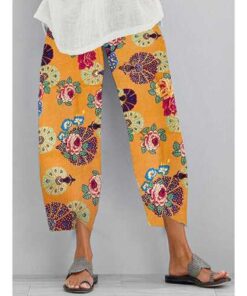 Alternative view of Flower Print Casual Pant