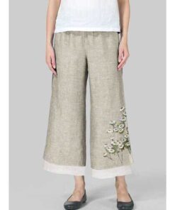Alternative view of Daisy Floral Printed Two Layer Pants